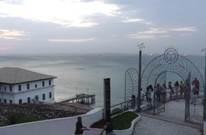 The Modern Art Museum of Salvador, with its spectacularly sculpted entry gate.