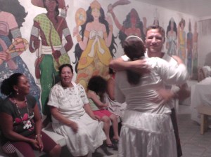 After the Condomblé ceremony.